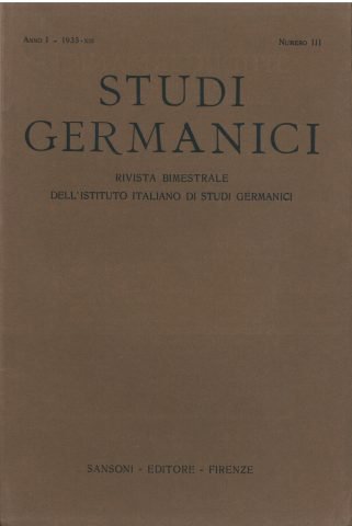 Vai al fascicolo Studi Germanici 1935-3