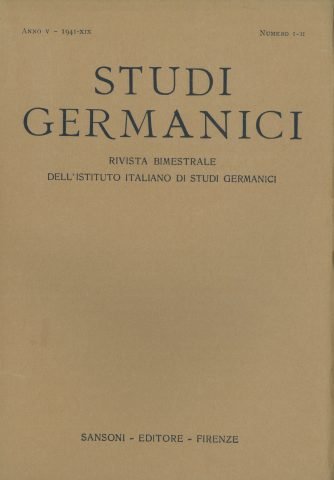 Vai al fascicolo Studi germanici 1941-1-2