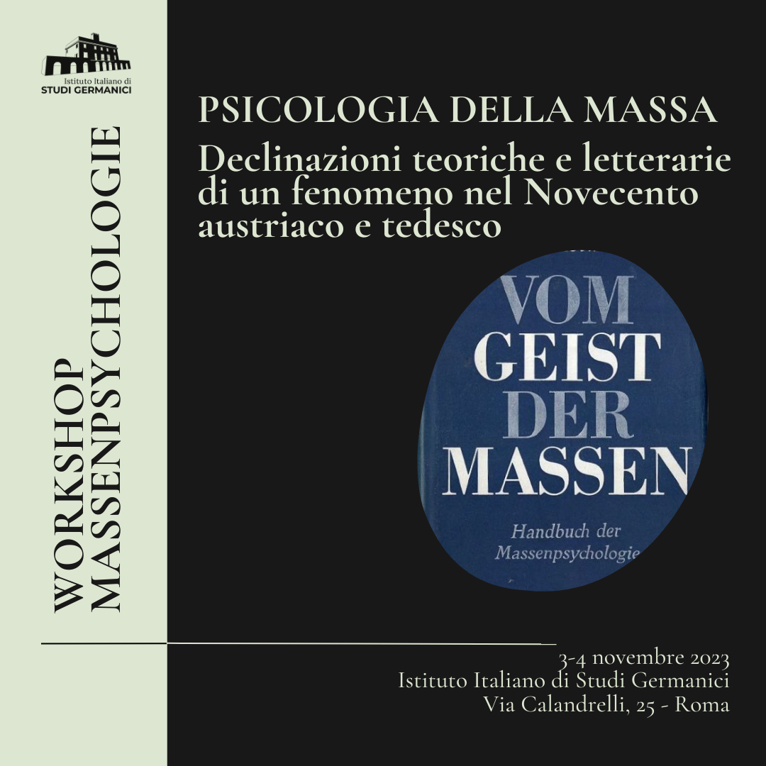 Massenpsychologie - Psicologia della massa | WORKSHOP