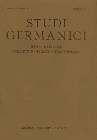 Vai al fascicolo Studi germanici 1940-1-2