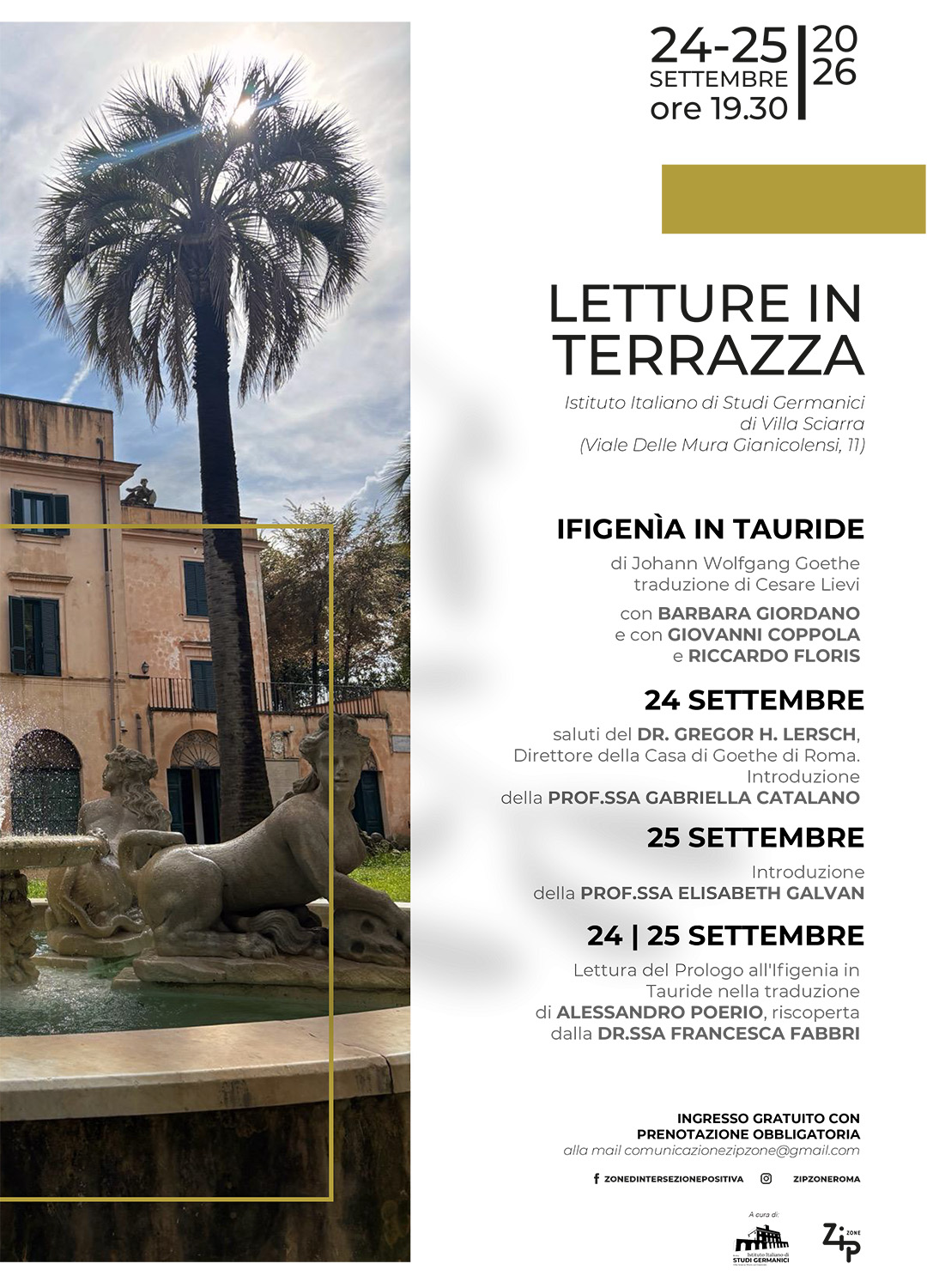 Letture in terrazza 2026